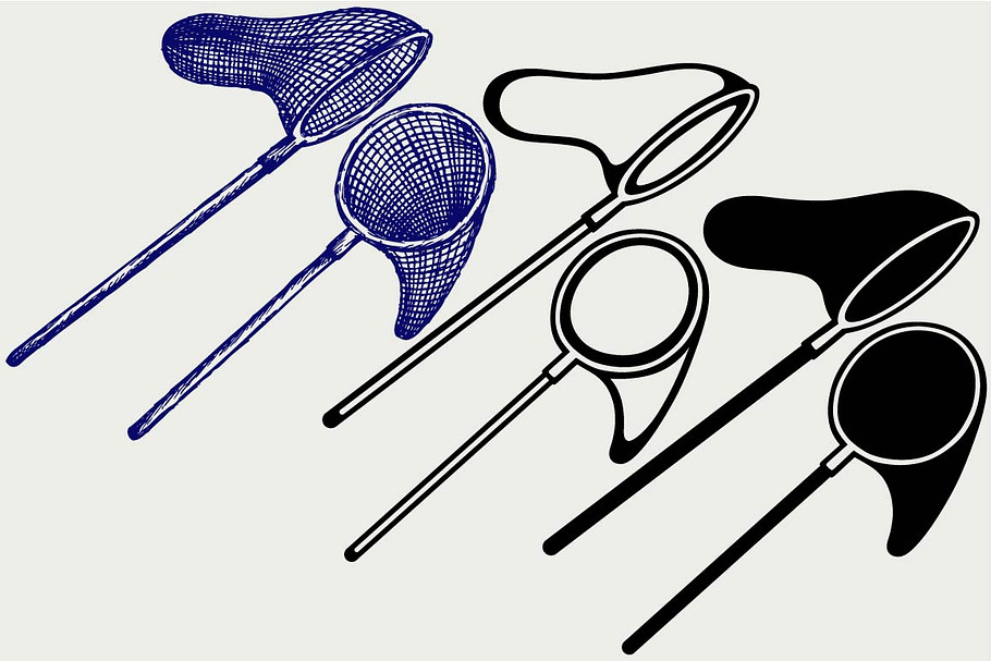 Fishing net SVG in Graphics - product preview 8