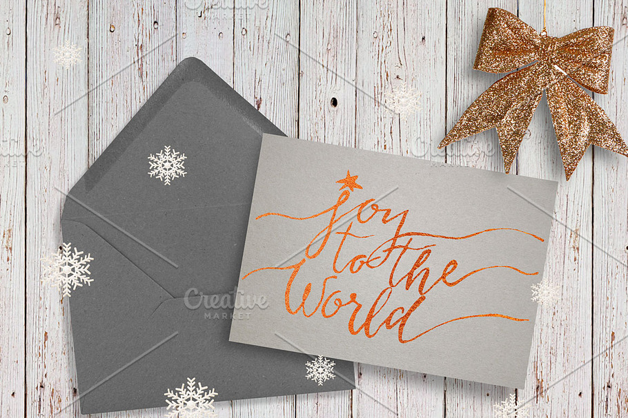 Christmas lettering card