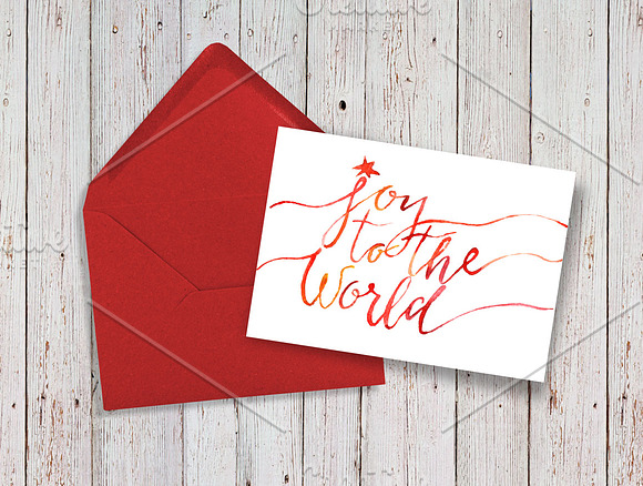 Christmas lettering card in Card Templates - product preview 1