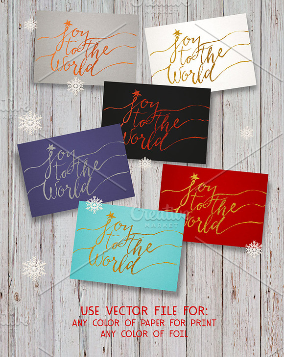 Christmas lettering card in Card Templates - product preview 3