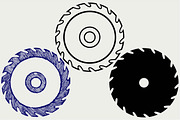 Circular saw blade SVG