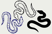 Black snake SVG