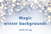 Magic winter backgrounds