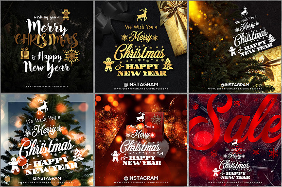 24 Instagram Christmas Posts in Instagram Templates - product preview 2