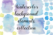 29 Watercolor textures and elements