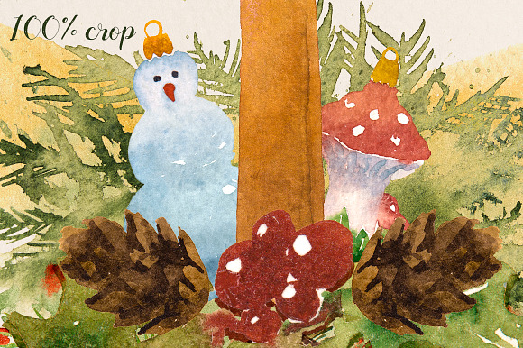 Watercolor Christmas Creator in Illustrations - product preview 2