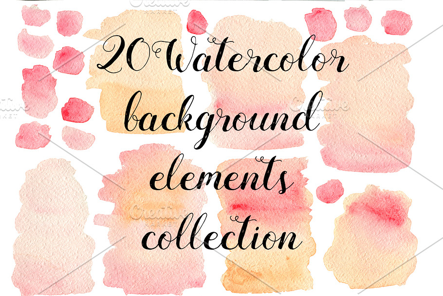 20 Watercolor pink textures in Textures - product preview 8