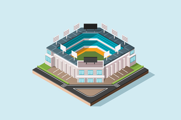 Isometric Illustration - Stadium