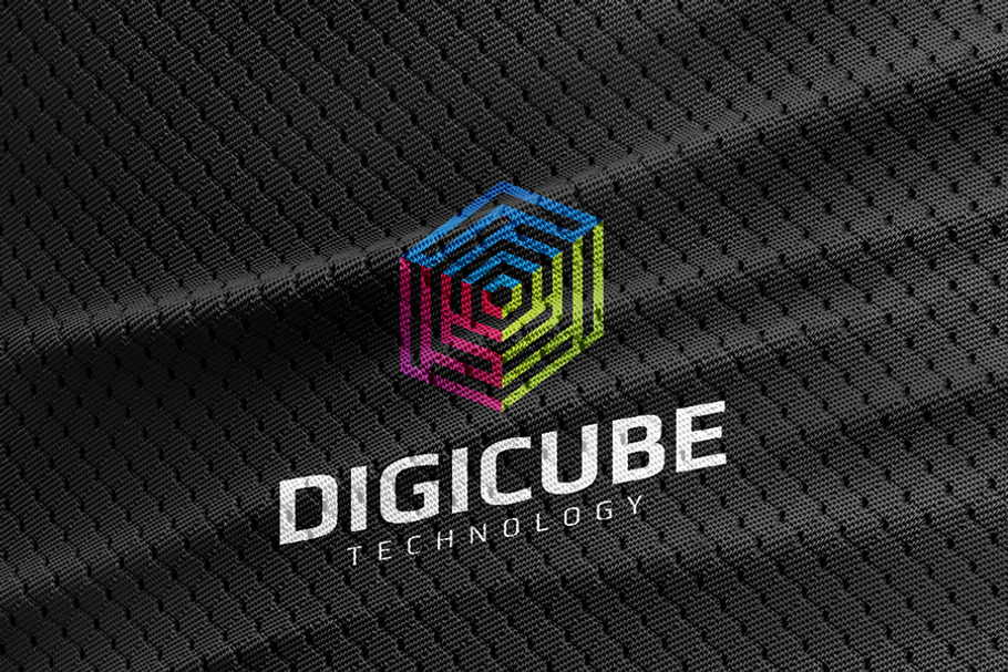 Digi Cube Logo Template in Logo Templates - product preview 8