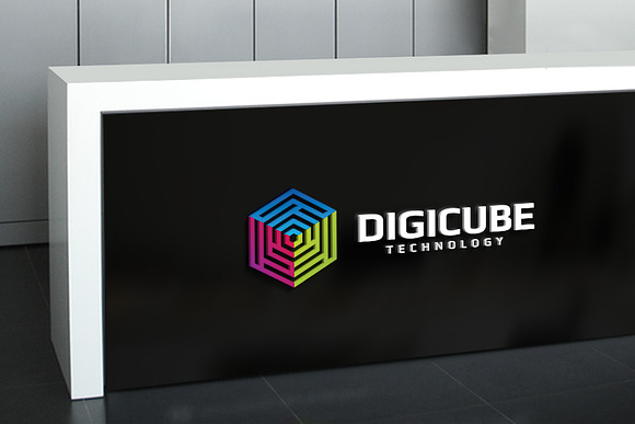 Digi Cube Logo Template in Logo Templates - product preview 2