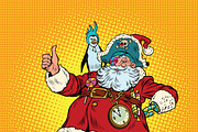 Santa Claus pirate thumb up