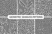 Seamless striped geometric patterns