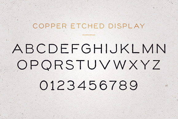Copper Etched Display Font in Display Fonts - product preview 3