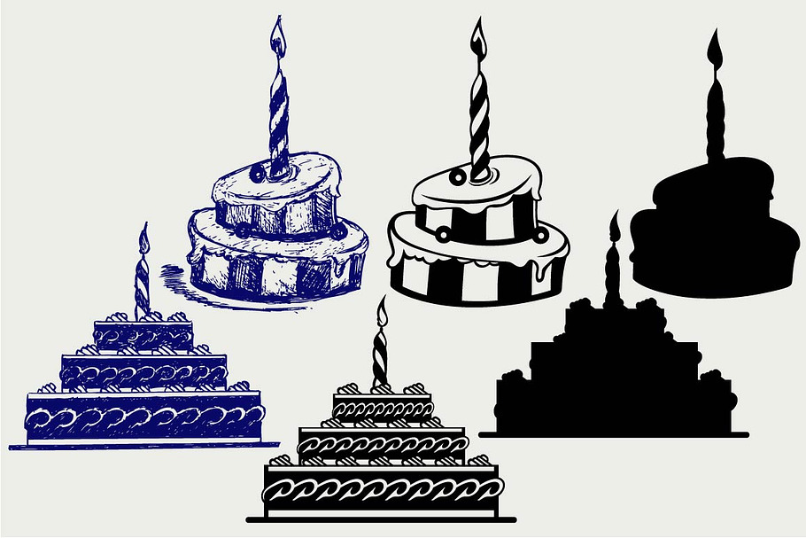 Birthday cake SVG