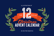 12 days of christmas vector