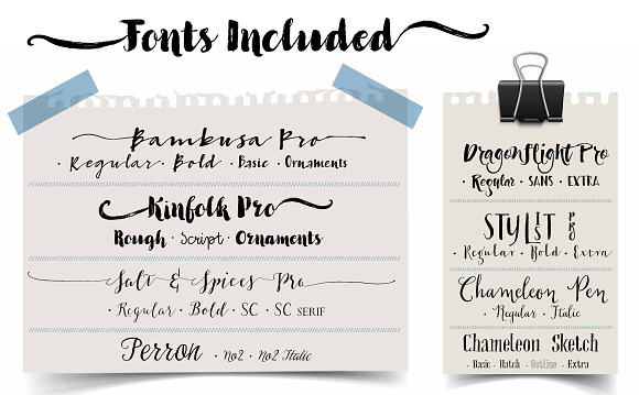 50% OFF FFC's Ink Favorites in Script Fonts - product preview 1