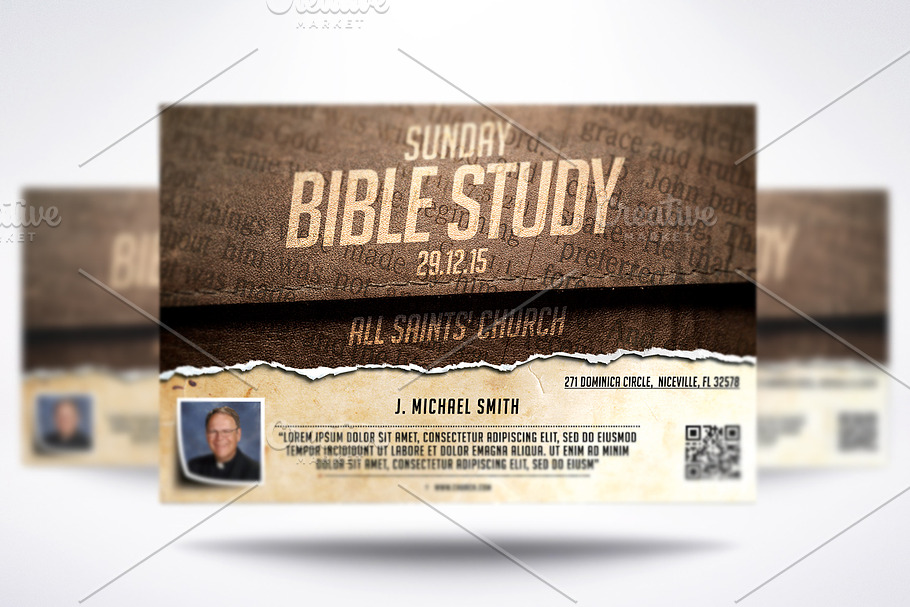 Sunday Bible Study in Flyer Templates - product preview 8