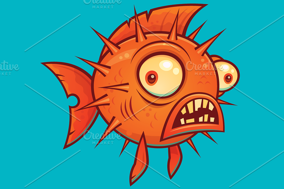 Cartoon Pufferfish