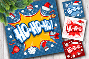 Christmas design with Ho ho ho