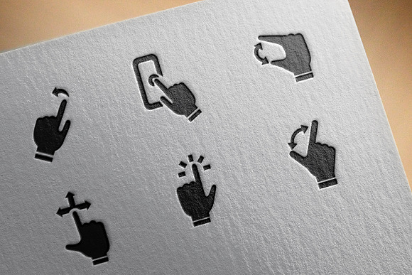 Gestures icons in Graphics - product preview 2