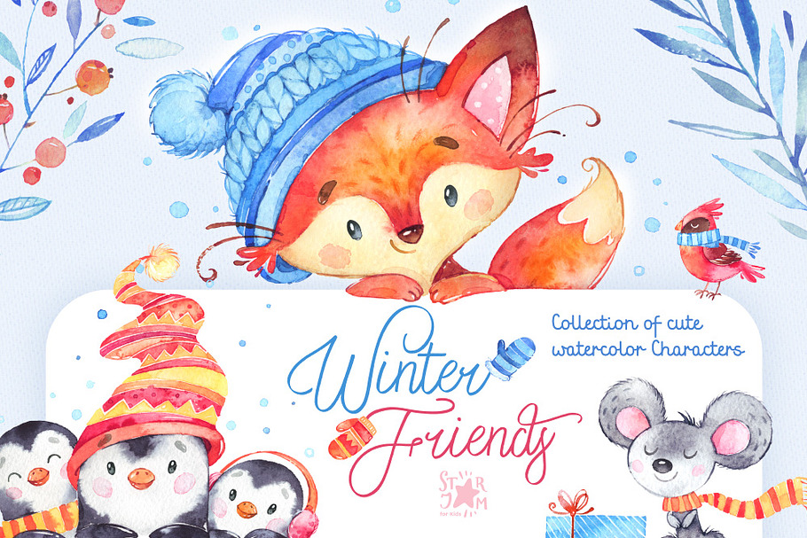 Winter Friends. Holiday collection