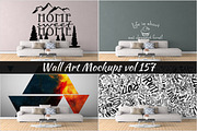 Wall Mockup - Sticker Mockup Vol 157