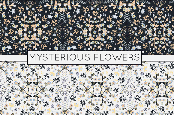 Seamless Floral Patterns - Vector in Patterns - product preview 2