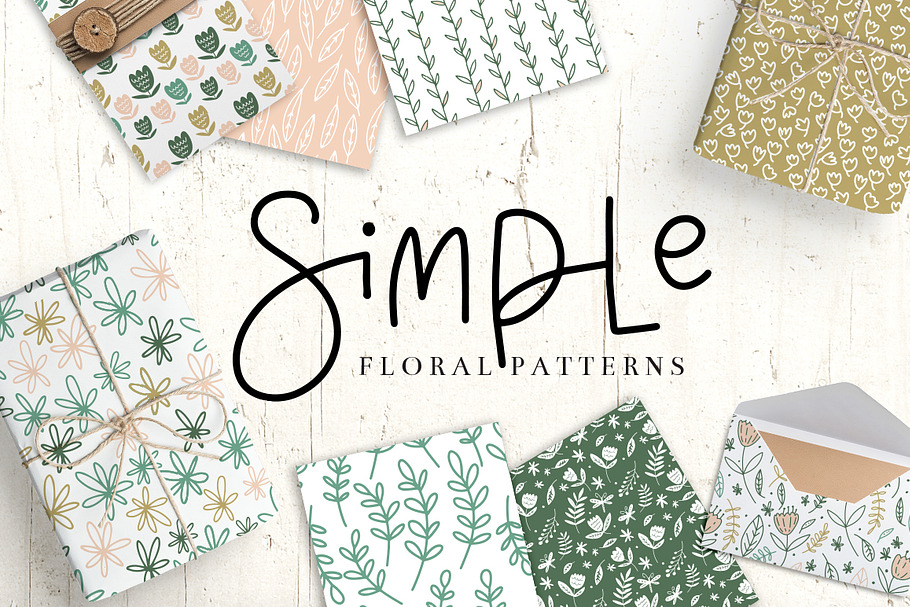 Simple Floral Pattern Collection in Patterns - product preview 8