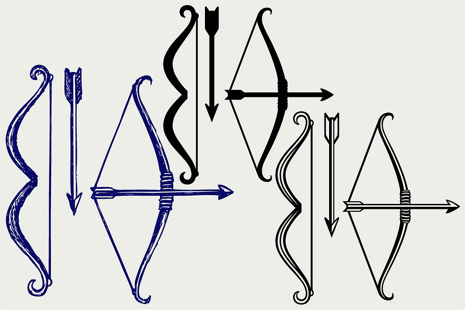 Bow and arrow SVG | Custom-Designed Icons ~ Creative Market