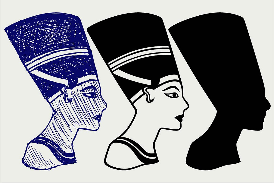 Nefertiti SVG in Graphics - product preview 8