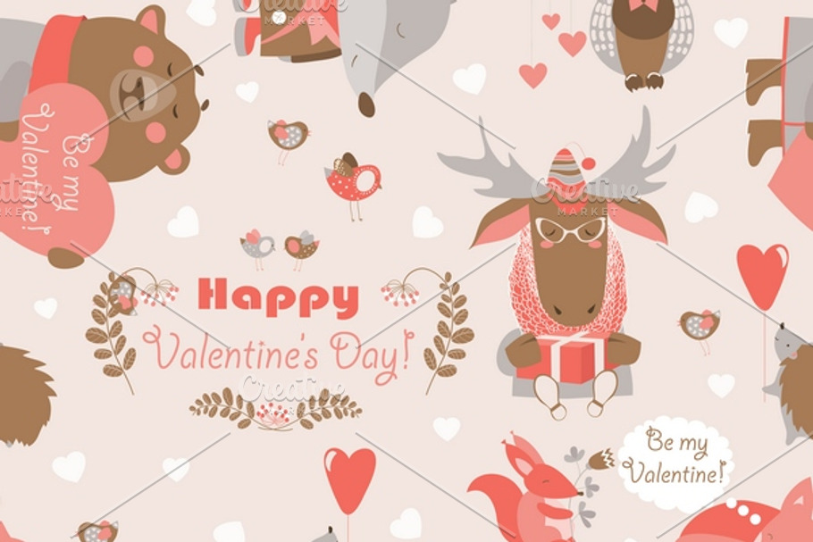 Seamless valentines pattern in Patterns - product preview 8