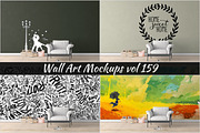 Wall Mockup - Sticker Mockup Vol 159