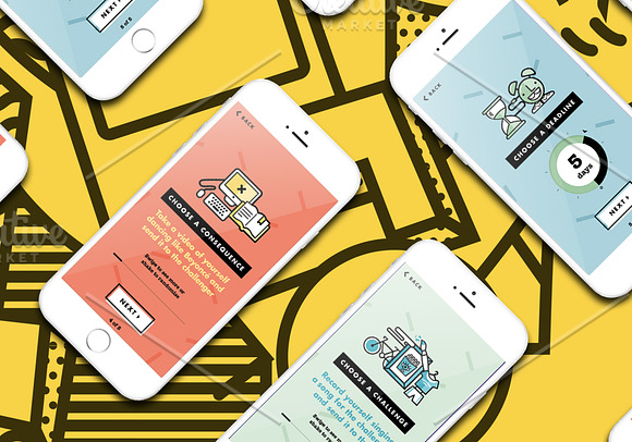 The Ultimate iPhone Top Down Mockup in Mobile & Web Mockups - product preview 8