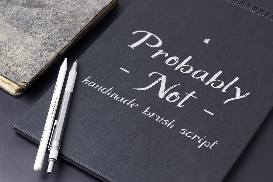 ProbablyNot - brush script in Script Fonts - product preview 8
