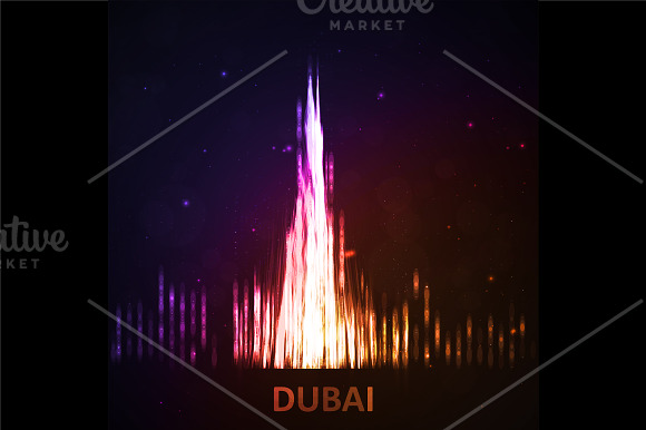 Abstract image of Dubai in Textures - product preview 4