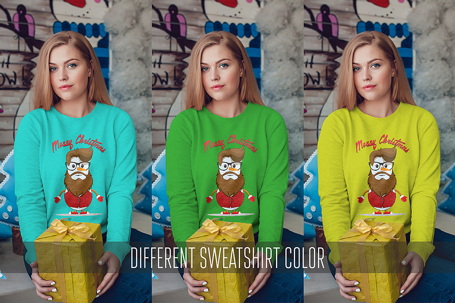 Christmas Sweatshirt Mock-Up Vol.2 in Product Mockups - product preview 8