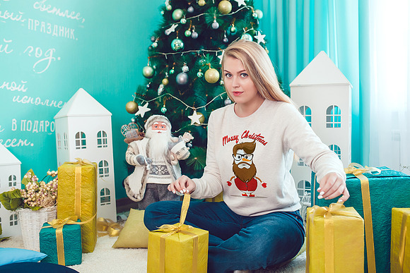 Christmas Sweatshirt Mock-Up Vol.2 in Product Mockups - product preview 10