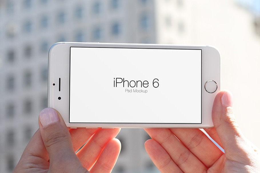 iPhone 6 In Hand PSD Mockup in Mobile & Web Mockups - product preview 8