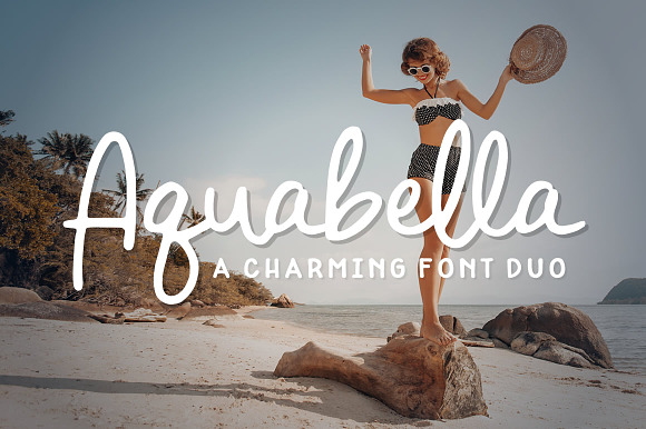 Aquabella Font Duo in Script Fonts - product preview 3