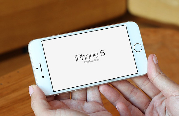 iPhone 6 In Hand PSD Mockup in Mobile & Web Mockups - product preview 1