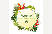 Colorful tropical background