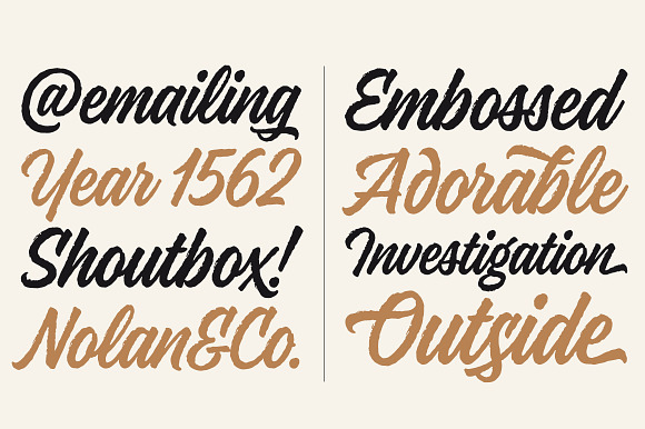 Kaleidos Rough in Script Fonts - product preview 3