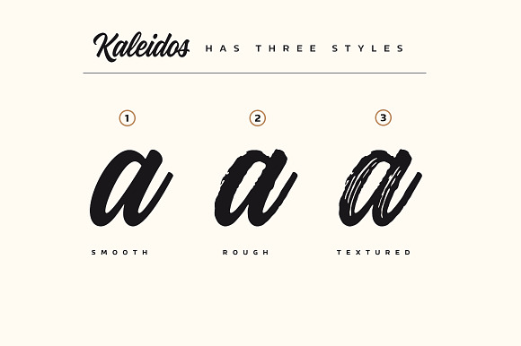 Kaleidos Rough in Script Fonts - product preview 4