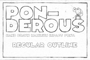 Ponderous - Regular Outline