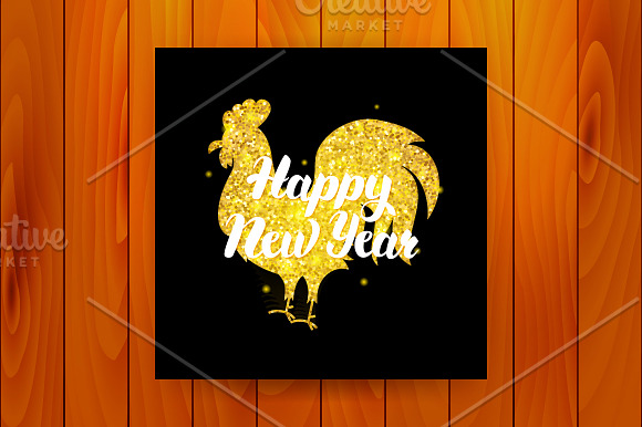 Happy New Year Postcards Lettering in Graphics - product preview 5