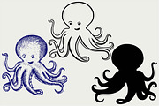 Tentacles octopus SVG