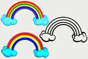 Rainbow SVG DXF