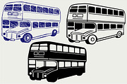 British double-decker bus SVG