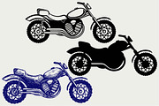 Classic motorcycle SVG