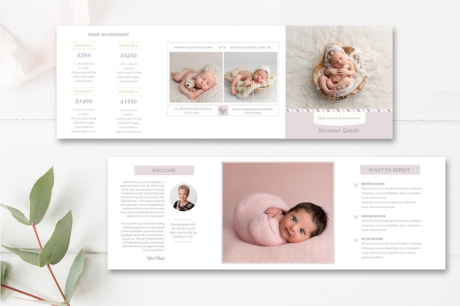 Photographer Accordion Trifold  in Brochure Templates - product preview 8